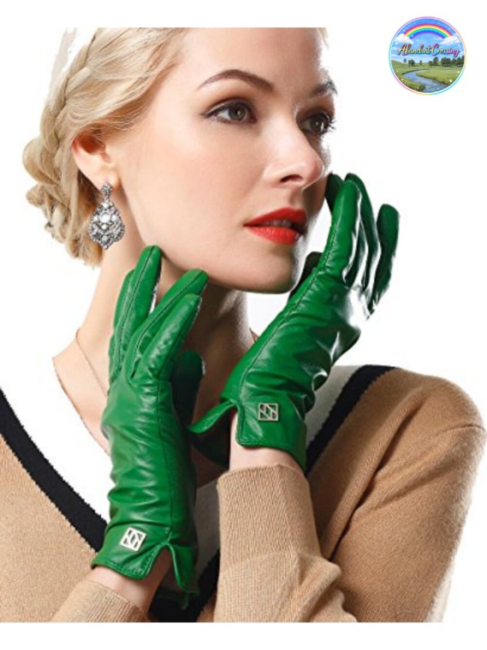 Italian Lambskin Leather Gloves Handmade Winter Comfort